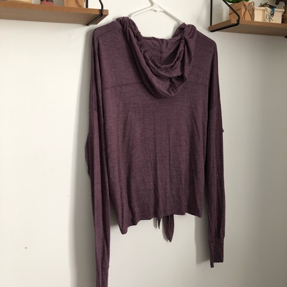 Purple Hoodie With Front Knot - Picture 3 of 5